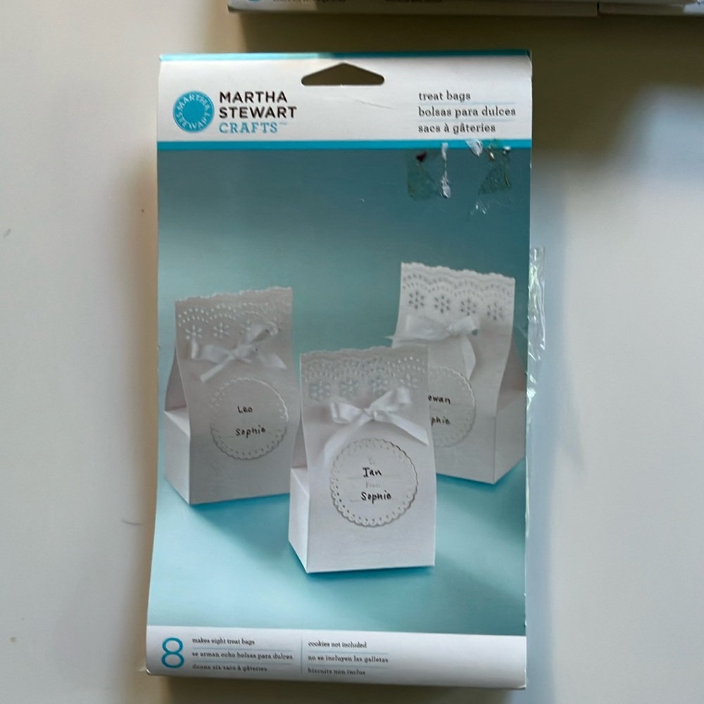 Martha Stewart crafts. 8 treat boxes/bags.